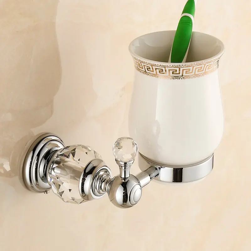 Роскошные Настенные Аксессуары для ванной комнаты|tumbler holder|brass toothbrush holderwall mount cup