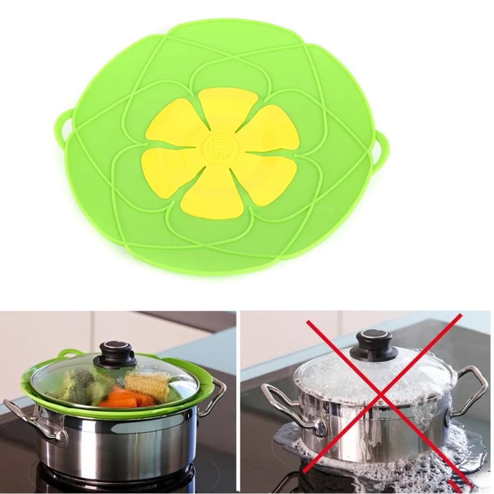 Новинка 2019 кухонные гаджеты силиконовая крышка с цветочным рисунком кастрюли