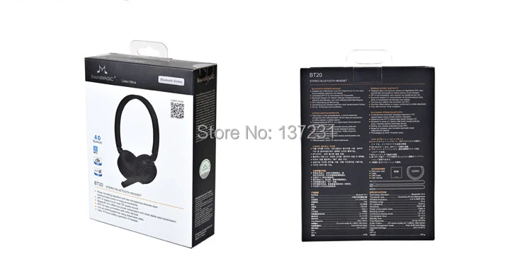 SoundMAGIC bt20 гарнитура 2.4 г Беспроводной Bluetooth наушники PC мобильного телефона cd