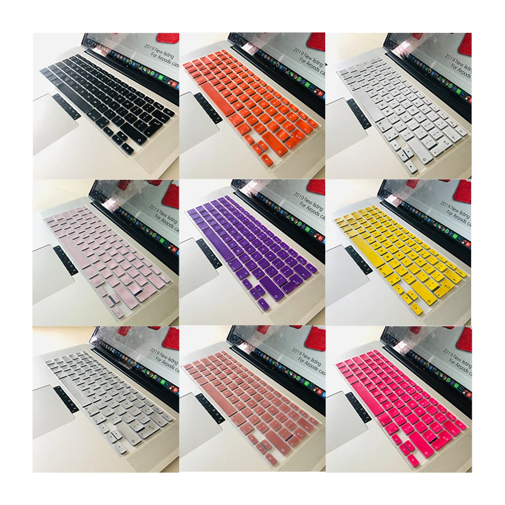 Чехол для клавиатуры ноутбука macbook air 13 pro 15 дюймов A1466 A1502 A1278 A1398 EU Силиконовая накладка для клавиатуры цветная защитная пленка