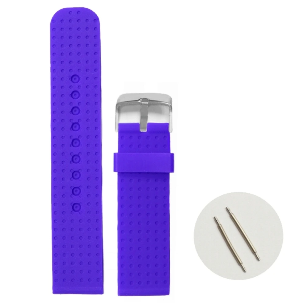 20 мм синее платье Силиконовое желе резиновые женские мужские часы ремешок