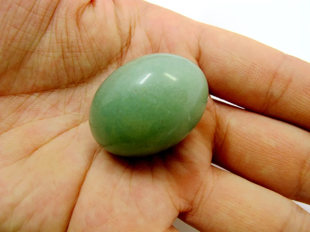 Yoni яйцо зеленый авантюрин Красный камень яйца полированный хлорфан массаж Чакра