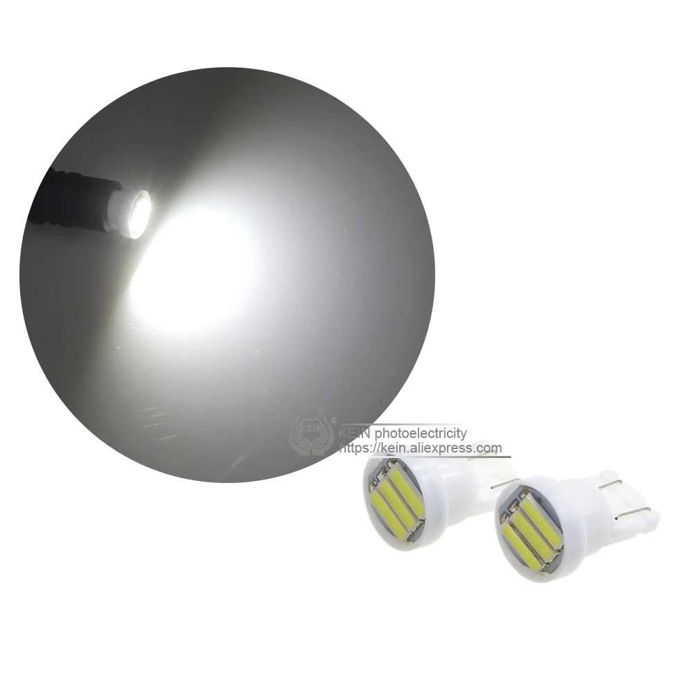 KEIN 10 шт. t10 led w5w Автомобильные лампы 7020 3smd купольная Внутренняя дверь 194 168