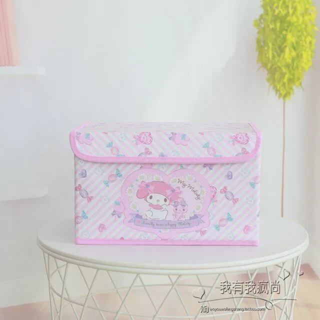 Мультфильм моя мелодия Cinnamoroll маленькая Две звезды косметическая коробка макияж Чехол Складная PU Сумка для хранения Органайзер