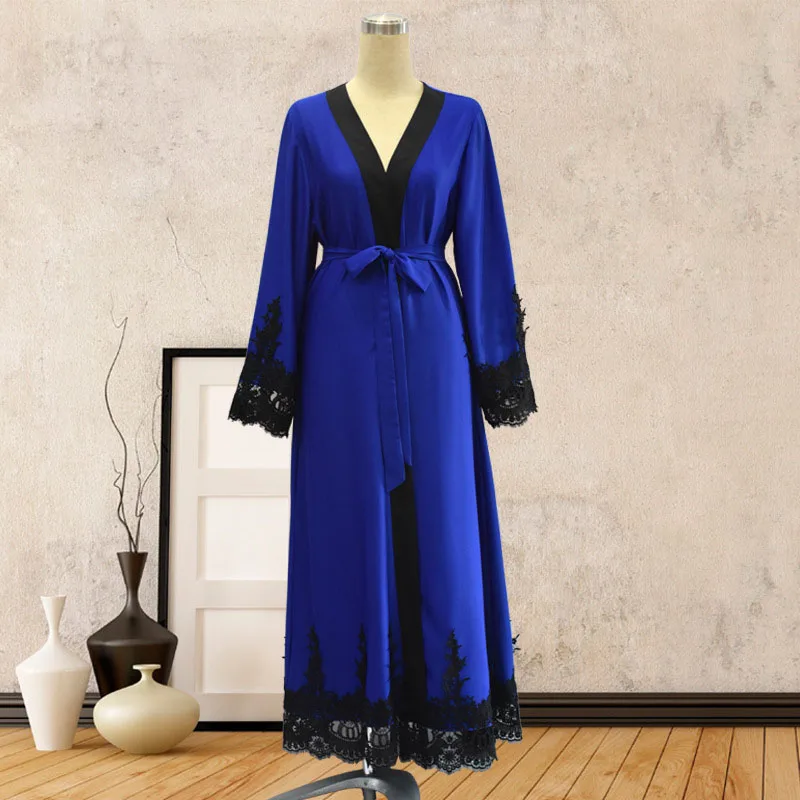 

Open Abaya Kimono Dubai Muslim Robe Long Embroidery Floral Maxi Cardigan Hijab Dress Turkish Islamic Abayas For Women Clothing