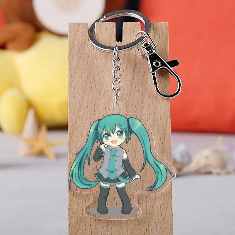 Японское аниме Hatsune брелок Мику мультфильм фигурка автомобиля брелок держатель брелок лучший друг Выпускной подарок на Рождество