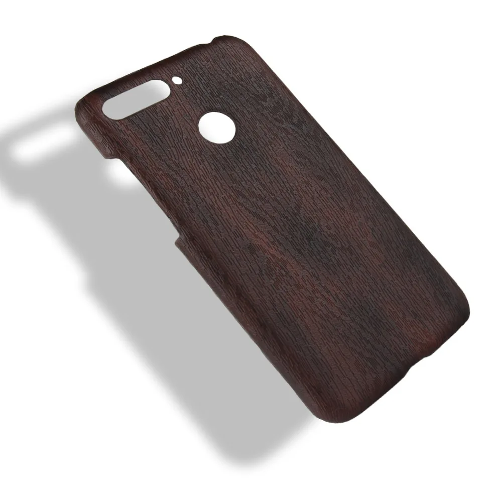 Y6 Prime 2018 Luxury Woodern Skin Retro Leather Case For Huawei Honor Cover leather Hard Shell Back Phone Cases |