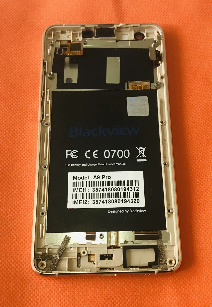 Б/у Оригинальный ЖК дисплей сенсорный экран рамка для Blackview A9 Pro MTK6737