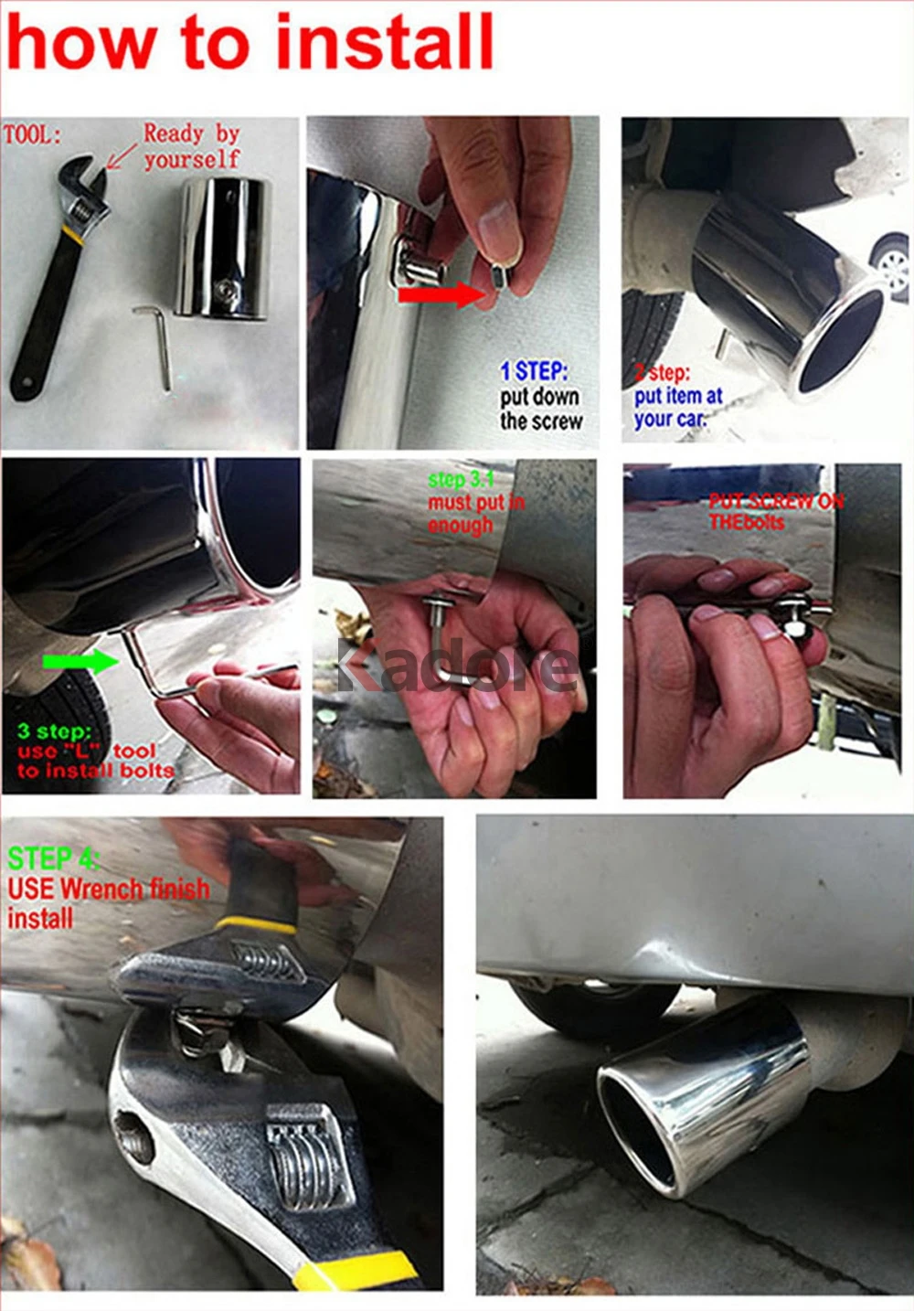 Подходит для Suzuki SX4 2007-2012 хэтчбек из нержавеющей стали Авто глушитель наконечник глушитель отделка внешние аксессуары