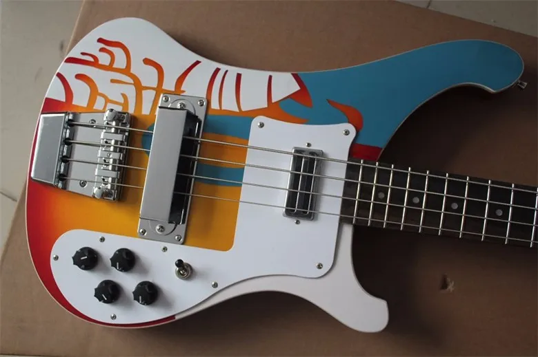 Высокое качество Firehawk Custom Rickenback 4003 custom 4 струны для бас-гитары Электрогитара Бас-гитара rickenbacker