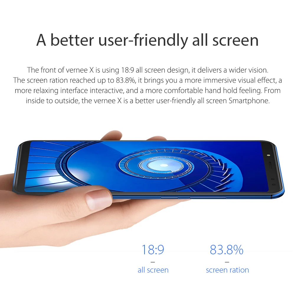 Vernee X 6 дюймов 18:9 FHD 4 г смартфон MT6763 Octa Core ГБ оперативная память 64 Встроенная Face ID Android 7,1 6200 мАч камера OTG Мобильный телефон