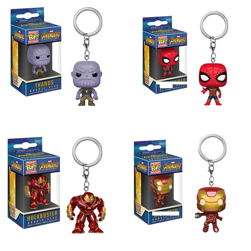Новое поступление FUNKO POP карманная игрушка брелок Marvel Железный человек Игра Престолов Дейенерис Гарри Поттер коллекционное кольцо для ключей модель подарки