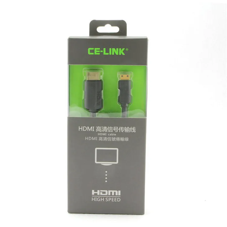 2 шт./лот микро-hdmi для мини цифровой сигнальный кабель между мужчинами 1.4 версии м