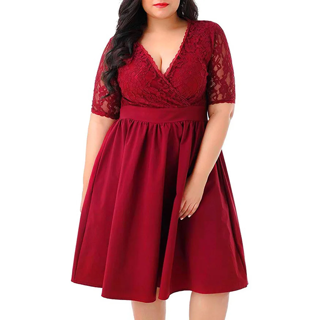 Повседневное женское платье FREE страуса простое комфортное кружевное большого