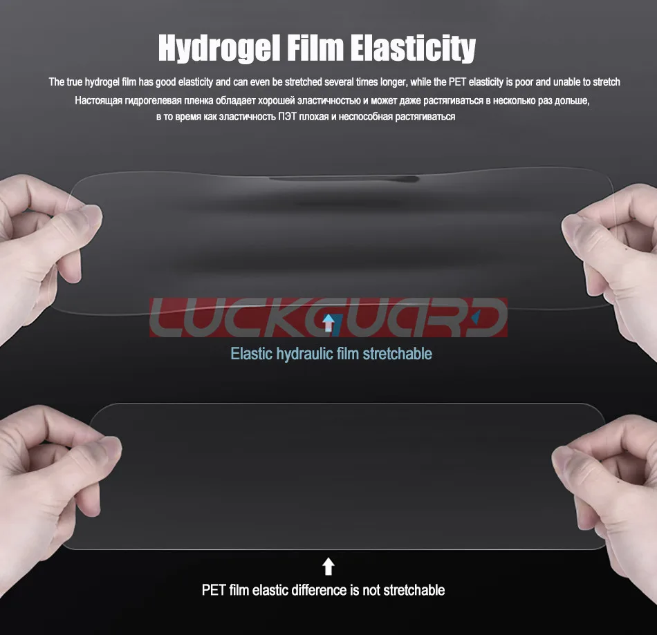 LuckGuard 5D полный экран протектор для huawei mate 8 9 10 20 30 Pro Nova 2 Plus 2S Lite Полное покрытие без стекла мягкая Гидрогелевая пленка