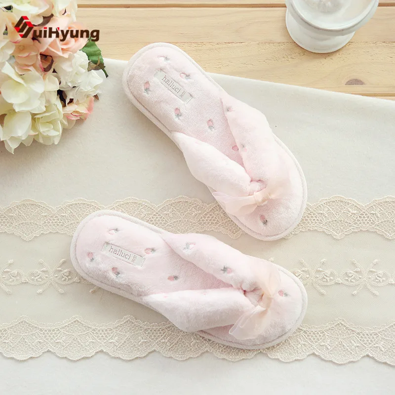 SuiHyung/Новые Нескользящие шлепанцы с бантом на весну и лето Милые рисунком вишни