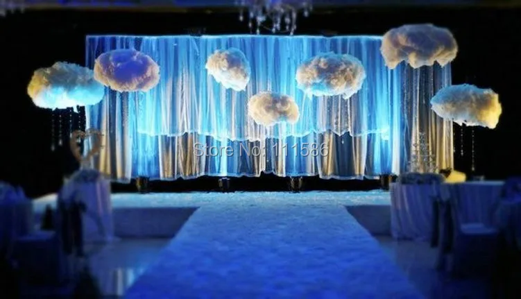 SPR украшение для свадебвечерние хлопковые облака дорога яркое на окно сделай сам