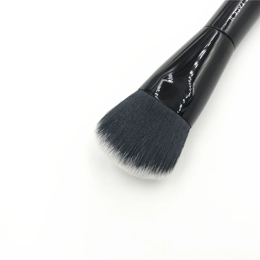 MJ The Face 2 Foundation Sculpting Кисть для макияжа Черная Металлическая Угловая бронзовая основная Косметическая кисть для лица с бумажной коробкой