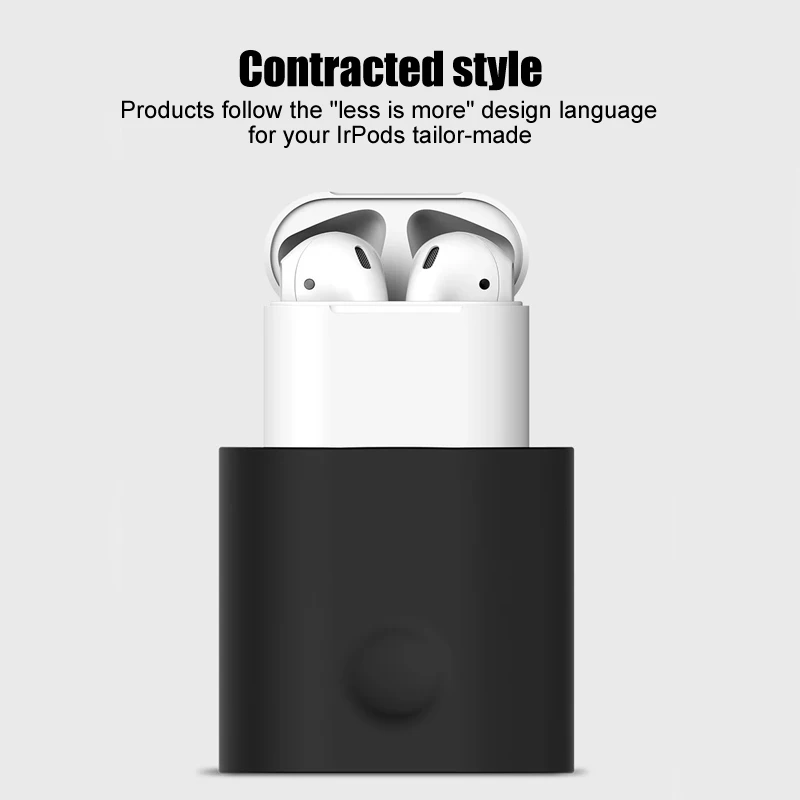 Силиконовый защитный чехол для Airpods i7 i10 tws зарядный чехол Настольная подставка держатель для зарядки док-станции Аксессуары Гаджеты