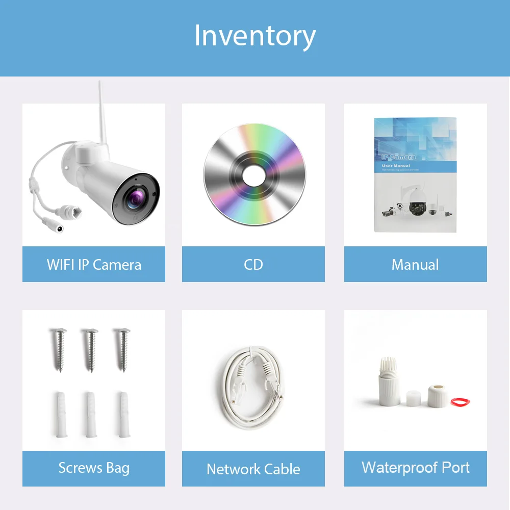 5X зум PTZ wi fi Пуля IP камера Открытый Встроенный CCTV Микрофон Водонепроницаемая