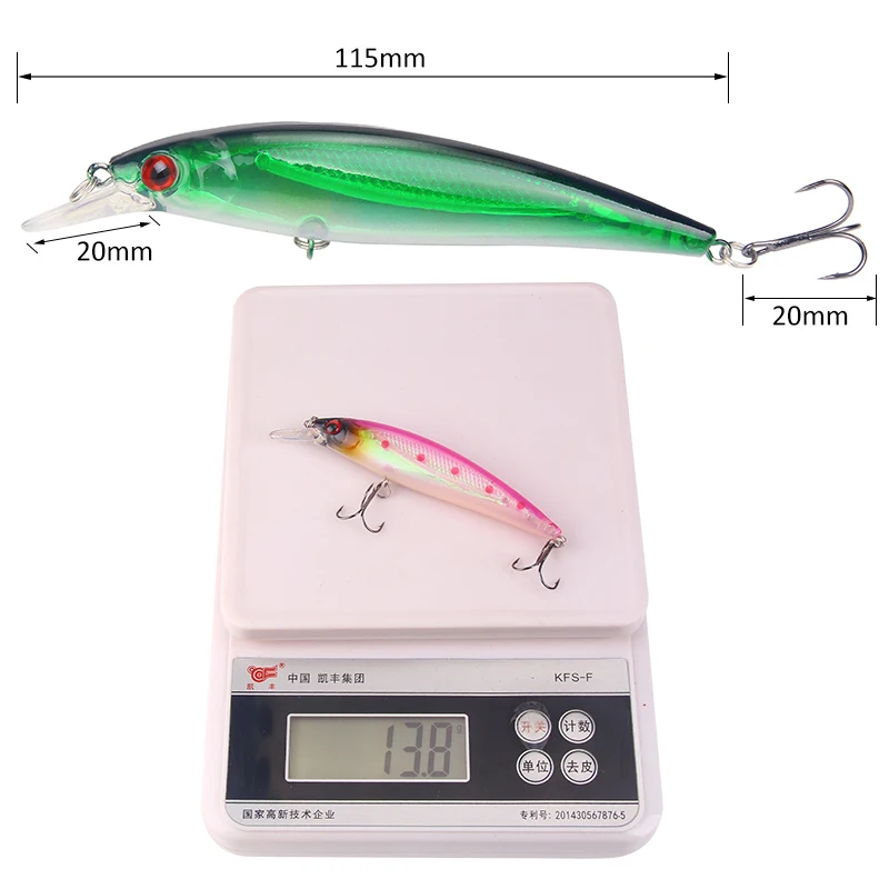 LureKing Minnow рыболовная приманка 13 8 г 115 мм 0 5 1 м шт. искусственная твердая плавающая