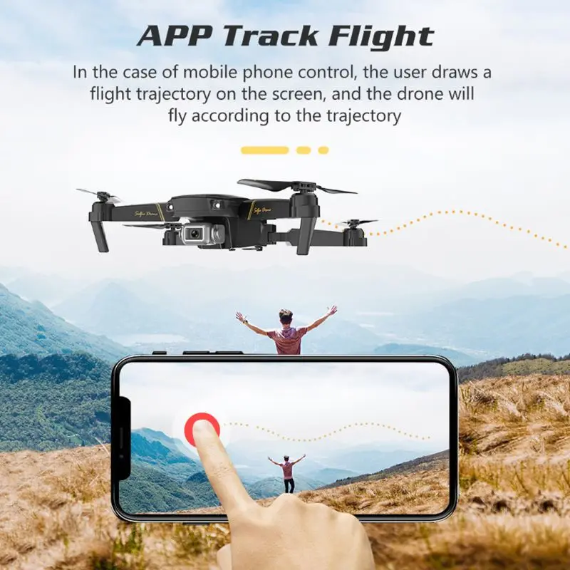 Премиум GD89 wifi FPV 480P 1080P HD камера режим удержания высоты складной Радиоуправляемый Дрон RTF
