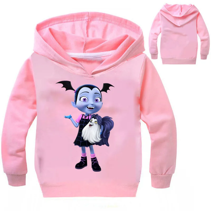 Толстовки Vampirina с длинными рукавами для девочек толстовки на весну и осень топы
