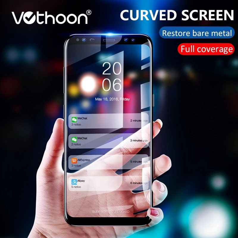 Vothoon 6D полная изогнутый Стекло для samsung Galaxy S9 S8 плюс Примечание 8 9 Экран протекторы для samsung S6 S7 края протектора Стекло