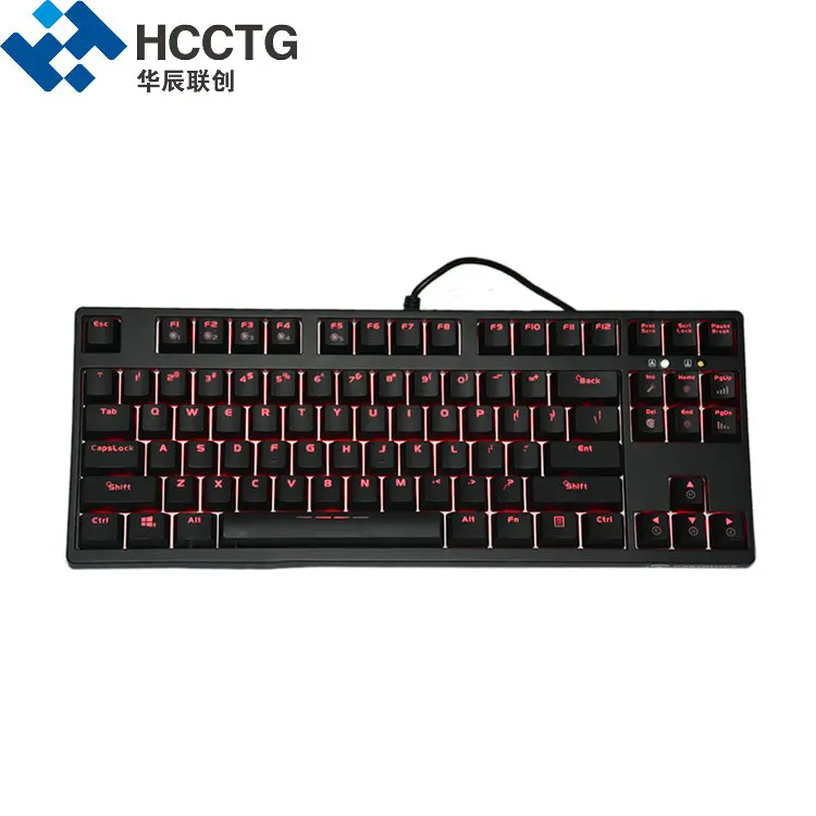 Cherry MX Красный переключатель Проводная фоновая подсветка RGB Механическая игровая
