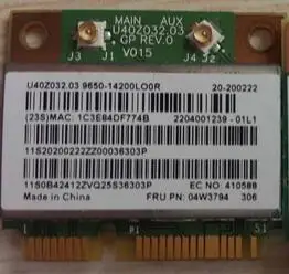 BroadCom BCM43142 BCM943142HM FRU: 04W3837 Половина мини PCI-E Wlan wifi Bluetooth 4,0 карта для lenovo B5400 M5400 M5400S M5400
