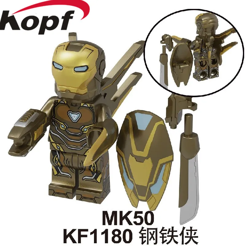 KF1180 No Box Одна распродажа, строительные кубики с супергероями, Мстители 4, спасатель, Железный человек, серия, фигурки M30 M39 M85, Детские Подарочные игрушки KF1180 - Цвет: KF1180 No Box