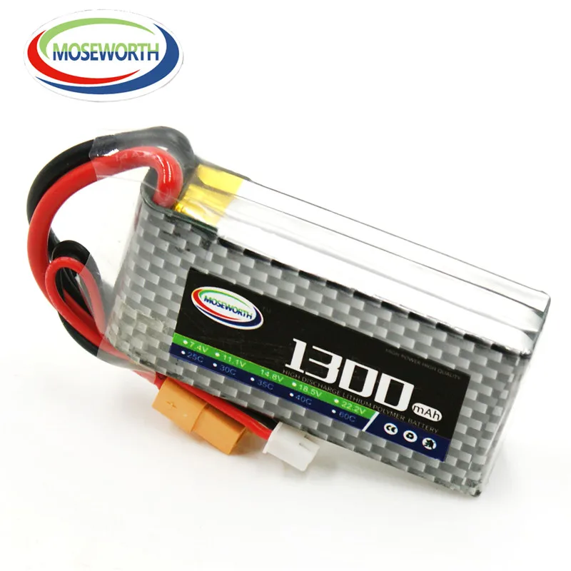 2 шт./упак. 3S RC LiPo Батарея 11 1 V 1300 мА/ч 30C аэрокамера для дистанционно управляемого