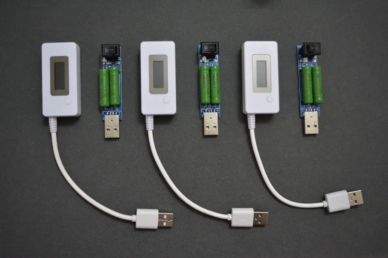 USB ток напряжение простой детектор Mobile Power емкость батареи тестер ЖК-дисплей дисплей с разряда 2A/1A сопротивление нагрузки