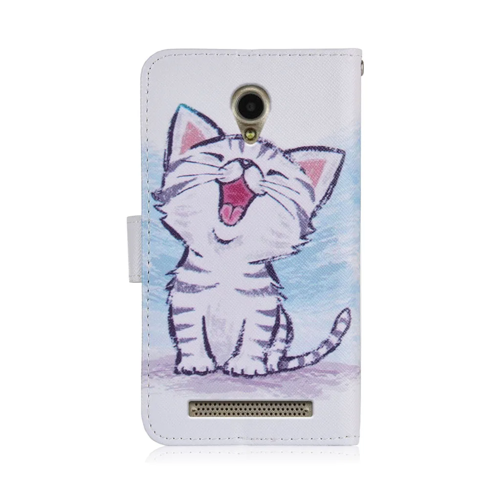Cartoon Wallet Case for Prestigio Wize Y3 PU Leather Fashion Unicorn Kickstand Book Cover Cellphone Bag