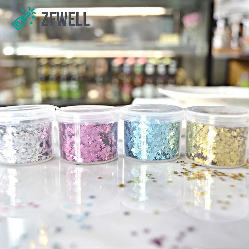 ZFWELL 3 мм золотые серебряные маленькие блестки Золотая Звезда тема вечерние шары заполняющие Конфетти украшения DIY золотые вечерние композиции props7.5