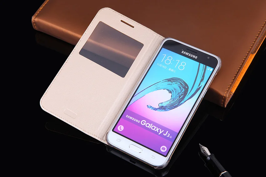 Кожаный чехол-портмоне с откидной крышкой чехол для телефона для samsung Galaxy J3 J 3 6 J32016 SM J320 J320F J320FN SM-J320F SM-J320FN SM-J320F SM-J320H