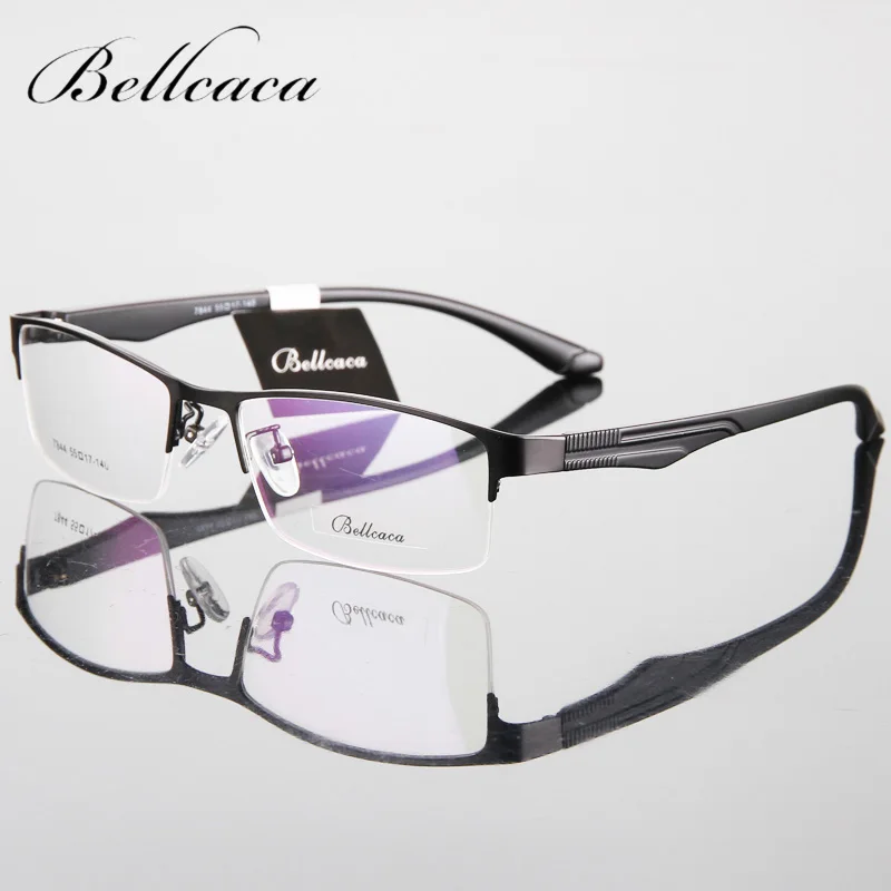 BC098 C04 Bellcaca оправа для очков мужские компьютерные оптика очки от близорукости оправа для мужских прозрачные линзы Armacao de BC098 - Цвет оправы: BC098 C04