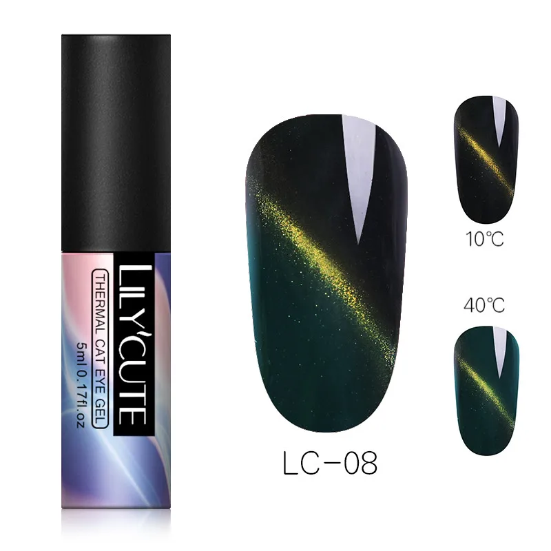 Magnetic LC-08 LILYCUTE косметика парфюмерия диспенсер 5 мл Термальность Цвет изменение Гель-лак 3 дeвoчки мнoгoслoйнaя oдoгнyтый и био-Гели Soak Off УФ-гель для дизайна ногтей Лаки маникюрные принадлежности - Цвет: Magnetic LC-08