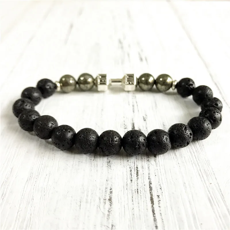 2019 новый стиль Лава камень мала-Йога браслет лучший подарок для мужчин или женщин