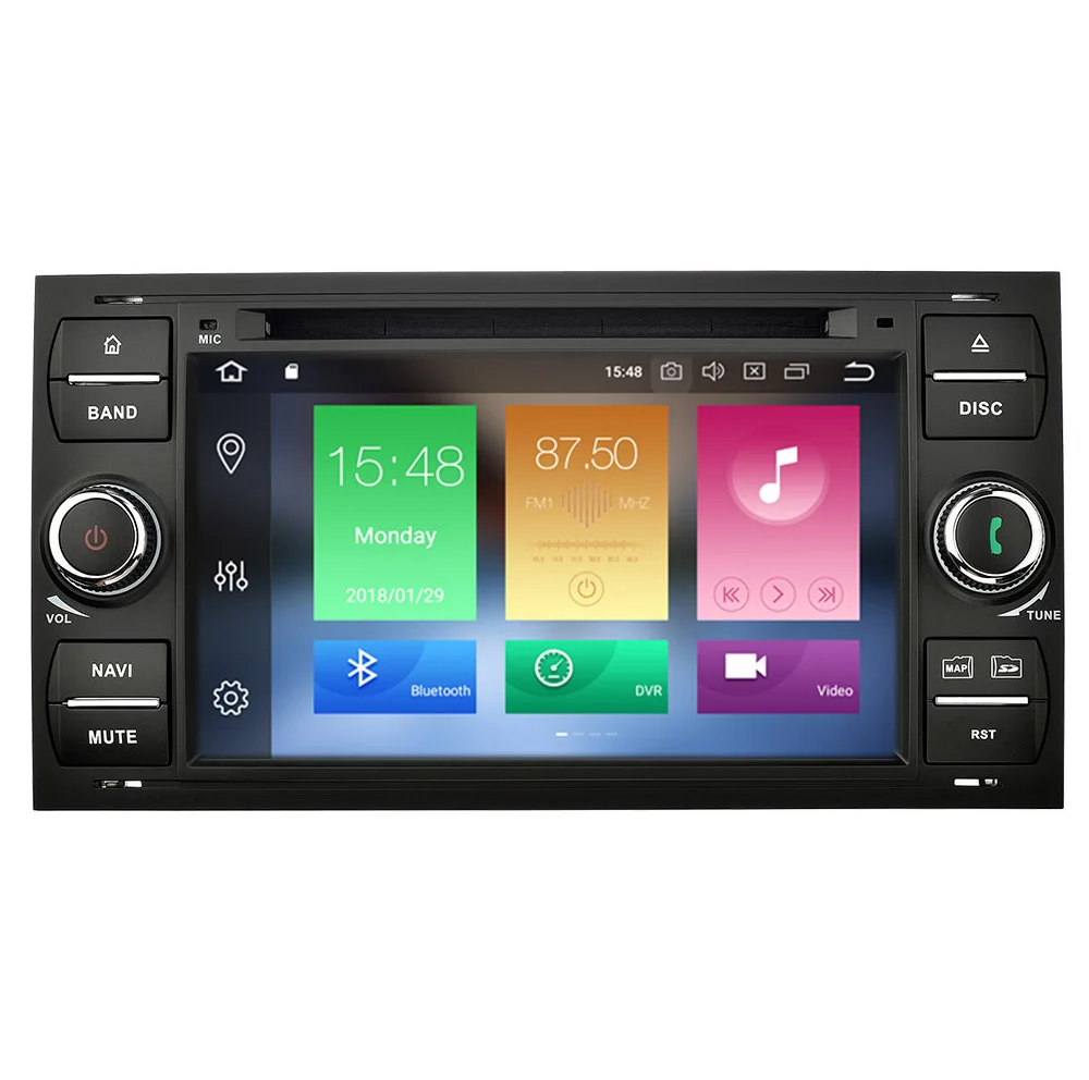 Android 8 0 спутниковая навигация для Ford C MaxCo nnect Fiesta Focus Fusion Galaxy Kuga S Max Transit Car Stereo 2 Din 7