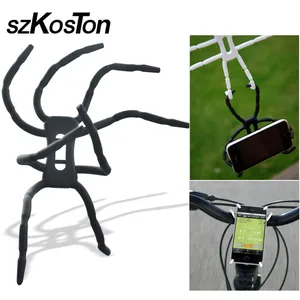 universal car mobile phone holder for iphone samsung bicycle mp4 spider flexible wall bracket desktop stand gps mount car holder free global shipping