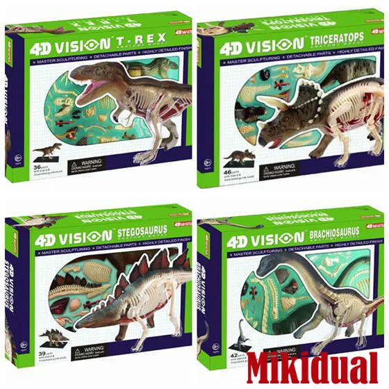Обучающие Детские игрушки 4D моделирование динозавра модель mkd3 динозавр Юрского