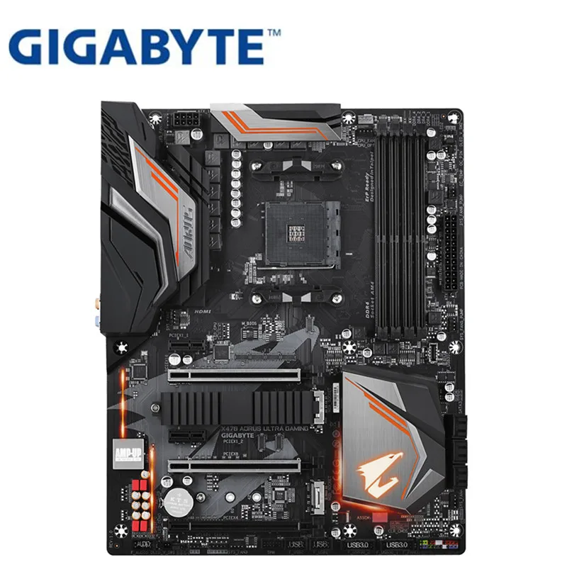 Для Gigabyte X470 AORUS ULTRA GAMING оригинальная новая системная плата AMD Socket LGA 1151 DDR4 SATA3.0 настольная Игровая плата с обратной водой