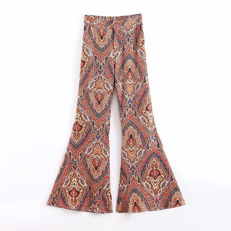 Брюки женские с цветочным принтом | Женская одежда