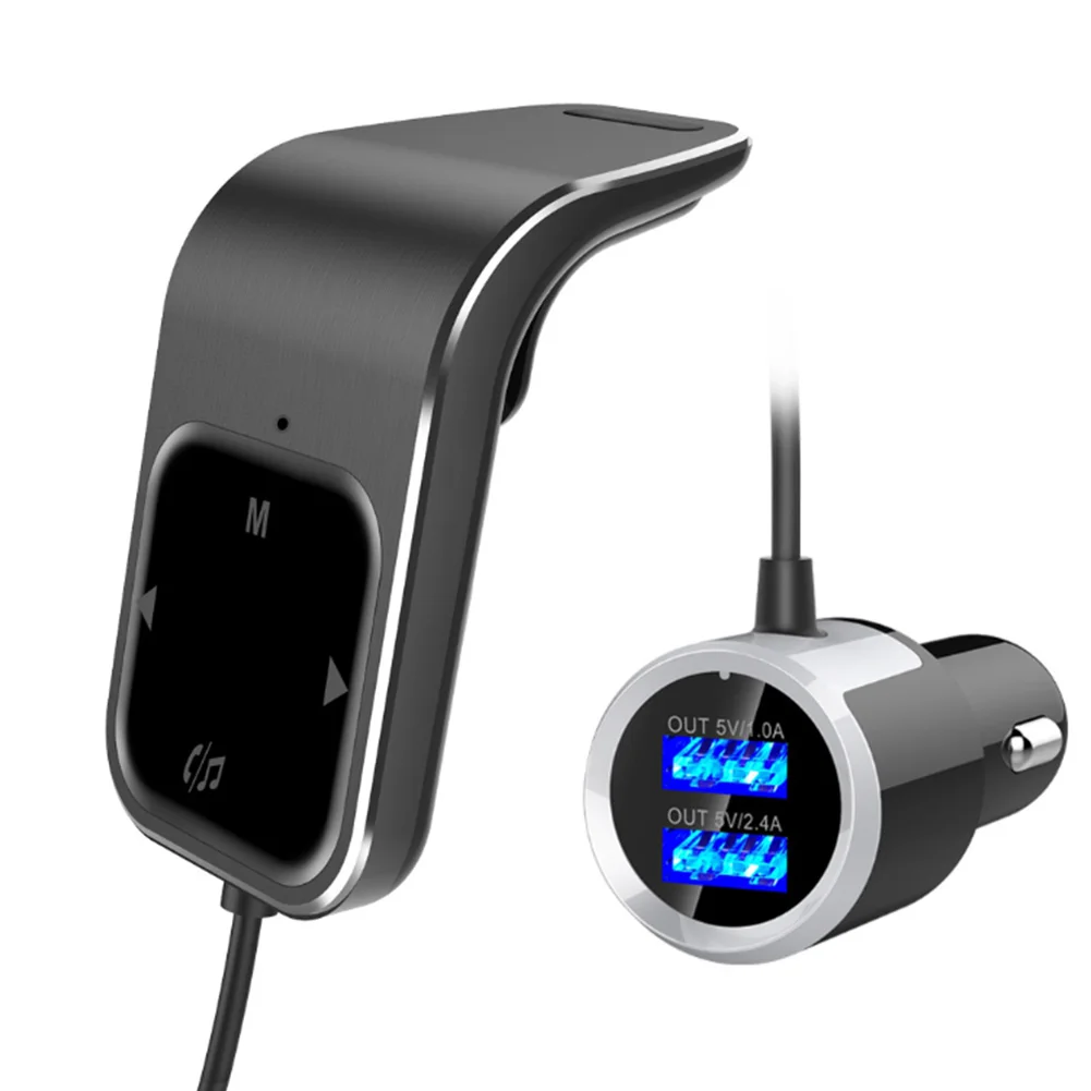 Быстрая зарядка FM передатчик автомобильный mp3 плеер вызова Led напряжение