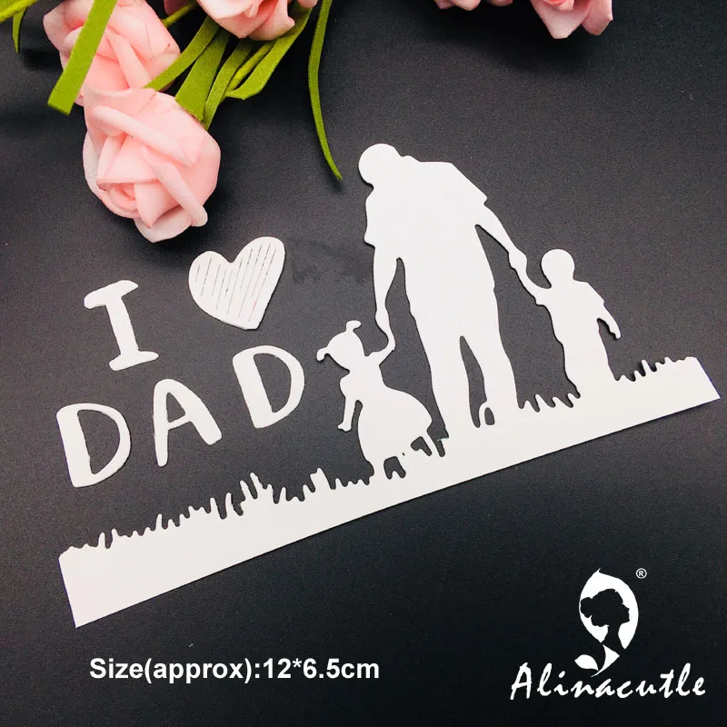 Высечки для резки металла высечки love DAD's day Alinacraft скрапбук Бумага Ремесло альбом