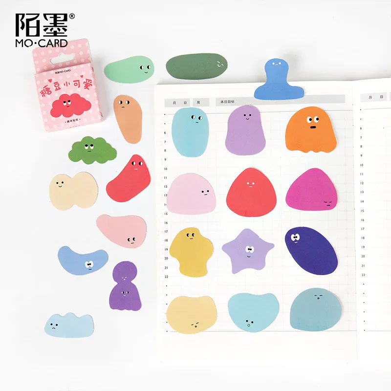 46 шт./лот Kawaii Jelly beans Bullet Journal декоративные наклейки s Скрапбукинг палочка этикетка дневник канцелярский альбом Милая коробка наклейка