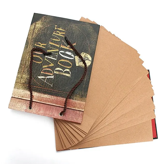 

20 pieces 40-page vintage kraft paper card our adventure book album handmade Pixar DIY photo photo scrapbook photo album