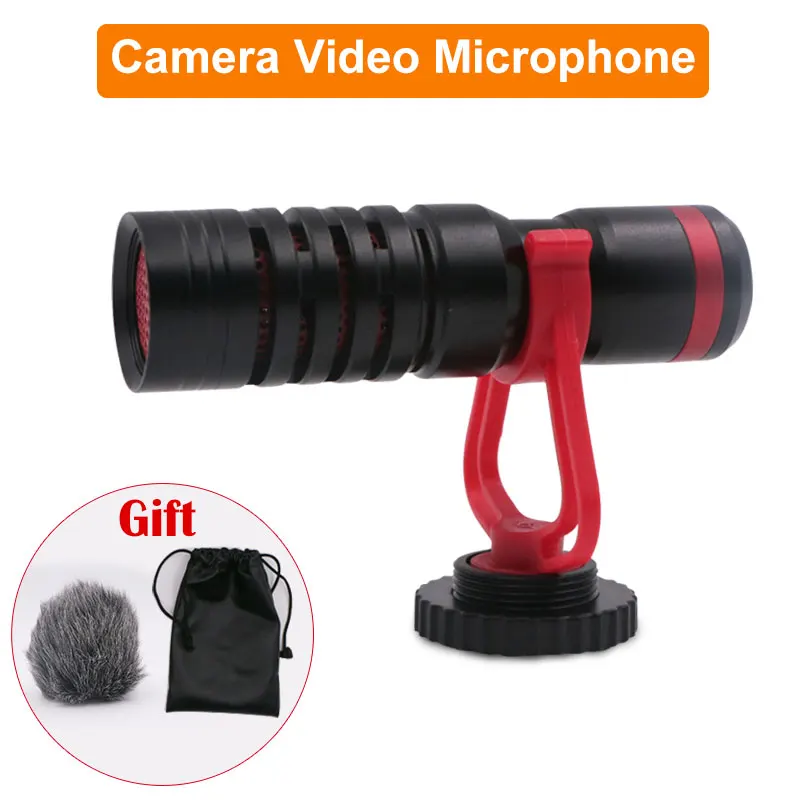 

Camera Video Microphone RE-150 DSLR Recording Microphone for SLR Vlog Microphone iPhone Andriod Smartphone Camera VideoMicrofone