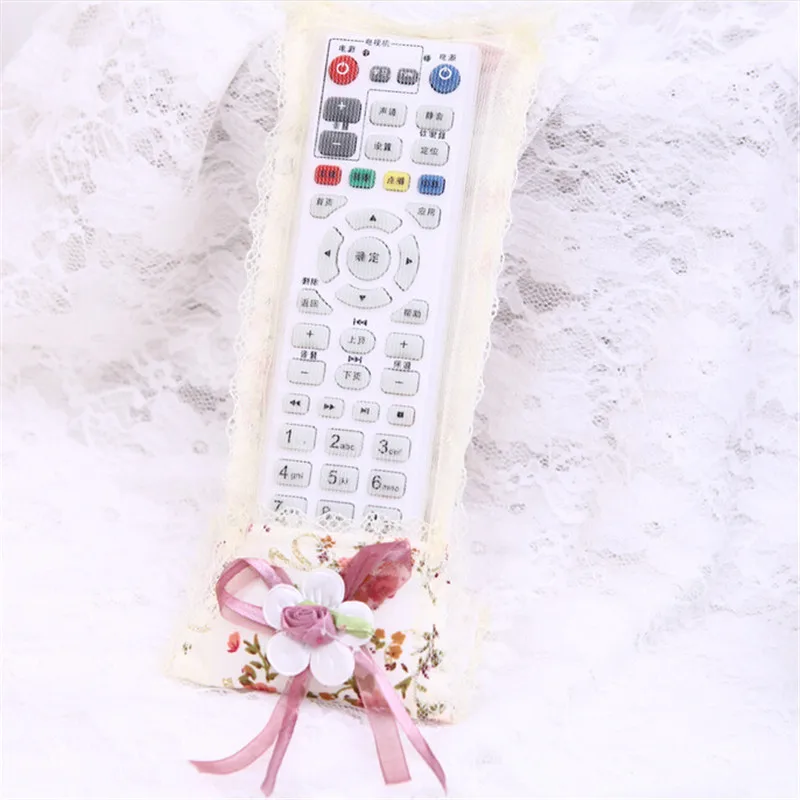 1Pc Home Air Conditioning and TV Remote Control Lace Bow-knot Protective Sleeve DVD Dust Cover Not Affect The Signal | Дом и сад